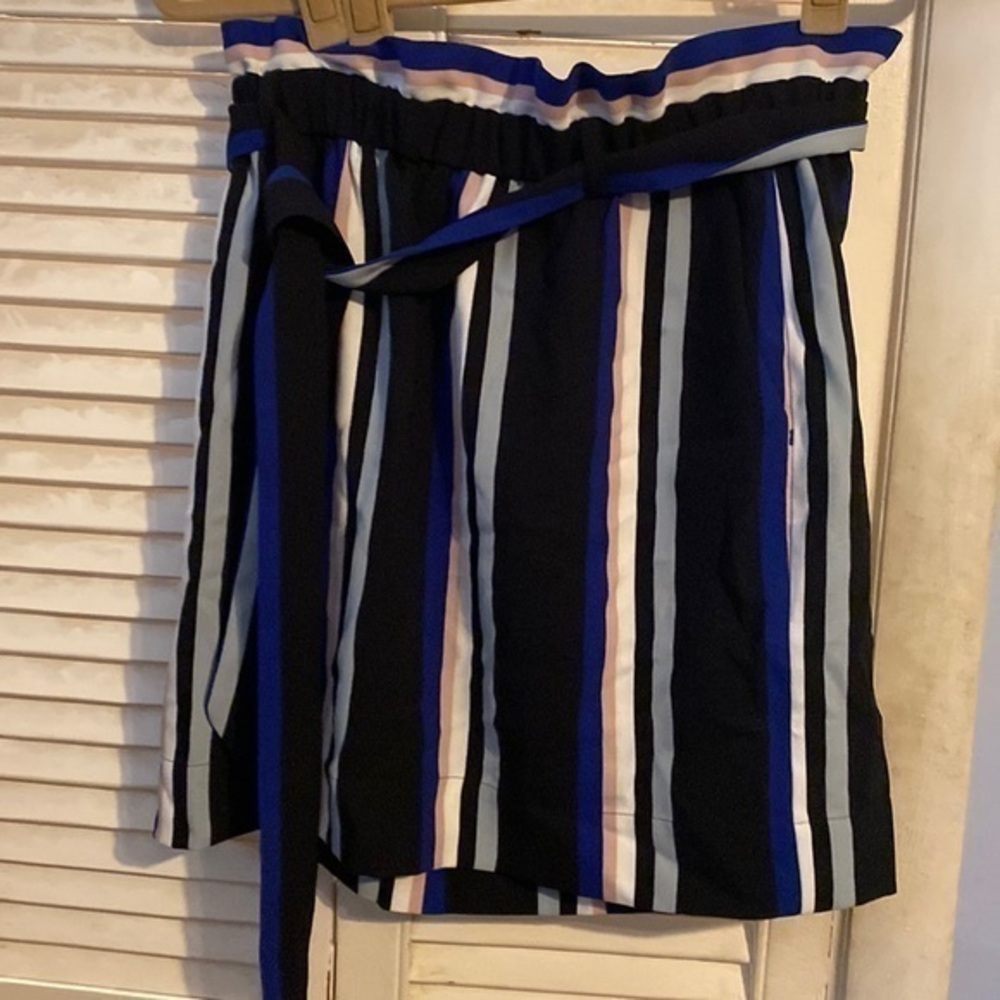 Express paper bag striped skirt